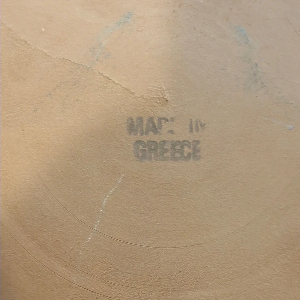 Vintage Terracotta Greek Decorative Plate Souvenir Mythology Gods Goddess (Made - Picture 4 of 12